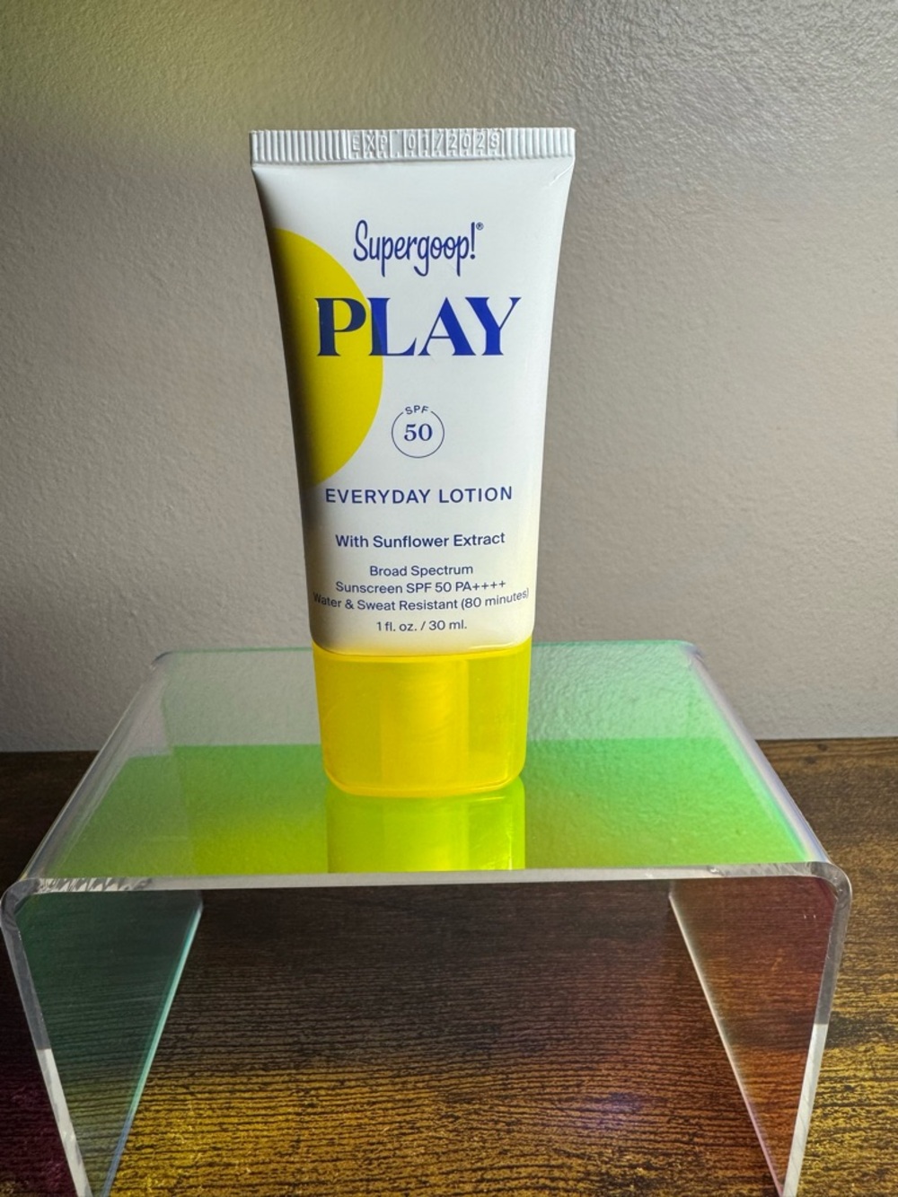 Supergoop PLAY Everyday Lotion SPF 50 Sunscreen with Sunflower Extract 1oz